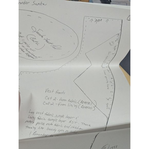 Frontier Santa and Horse 24 inch Doll Pattern UNCUT from Dolls n' Stuff VTG - Picture 2 of 4